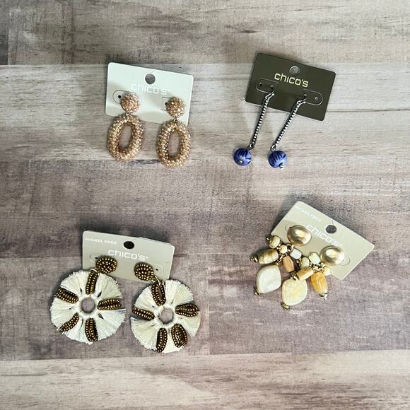 Chico's Drop Earrings Bundle - Picture 1 of 1